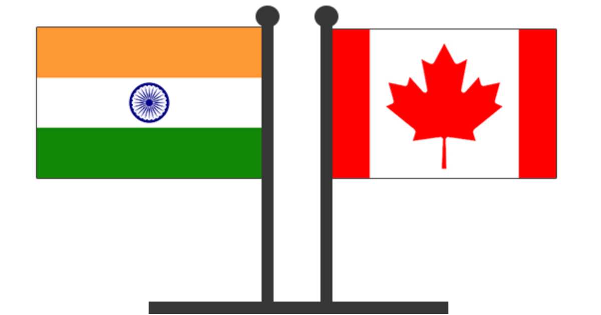 ভারত ও কানাডার পতাকা। ছবি: ইন্ডিয়া টাইস